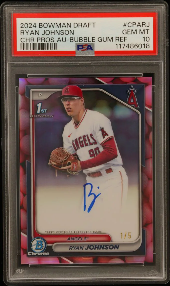 2024 #CPARJ Ryan Johnson PSA 10 Bowman Draft Chrome Prospect Autographs