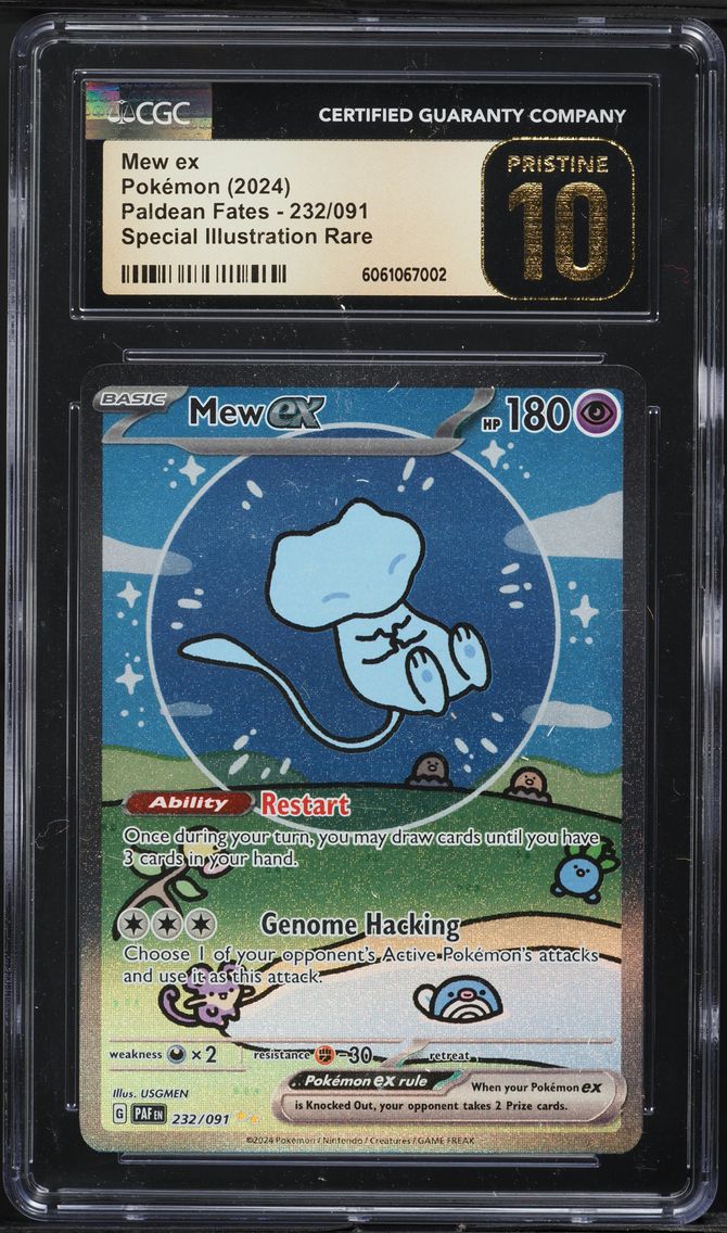 2024 #232 Mew ex CGC 10 Pristine