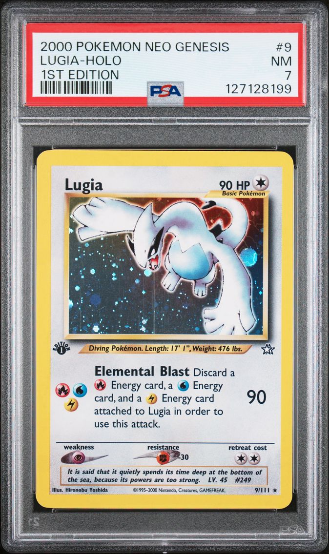 2000 #9 Lugia-Holo PSA 7 Neo Gen