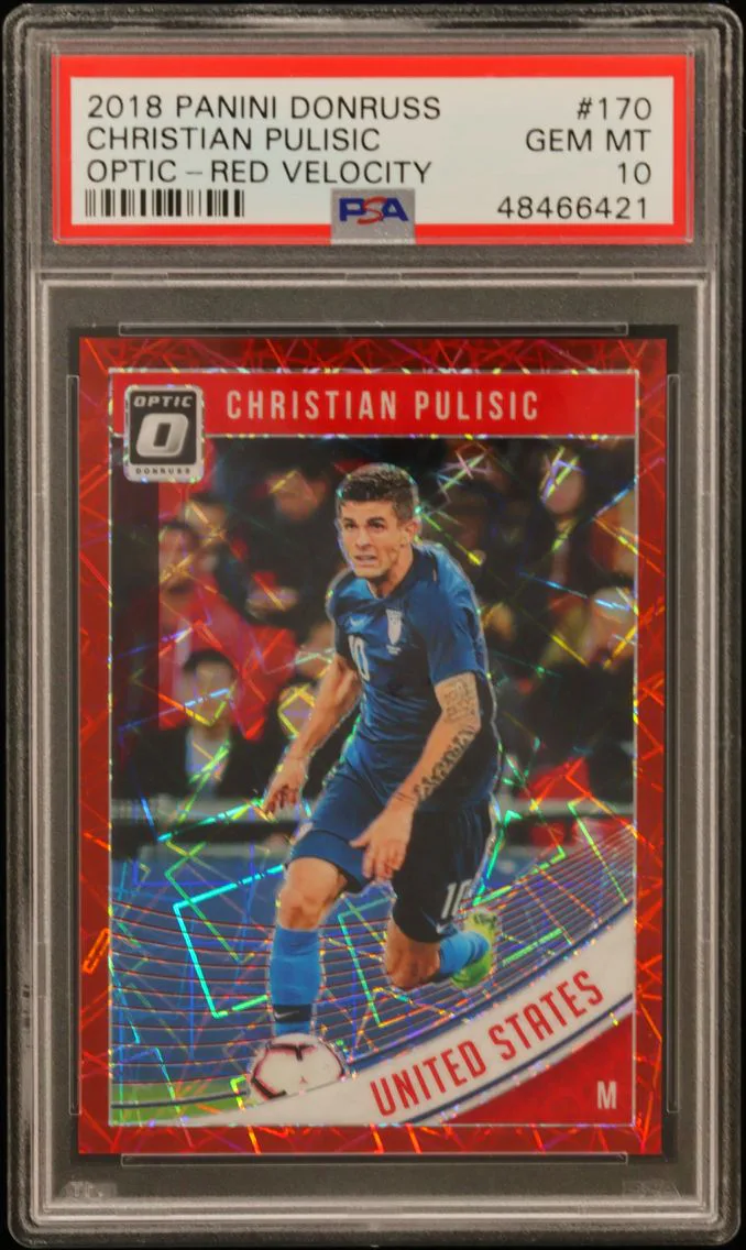 2018 #170 Christian Pulisic PSA 10 Panini Donruss