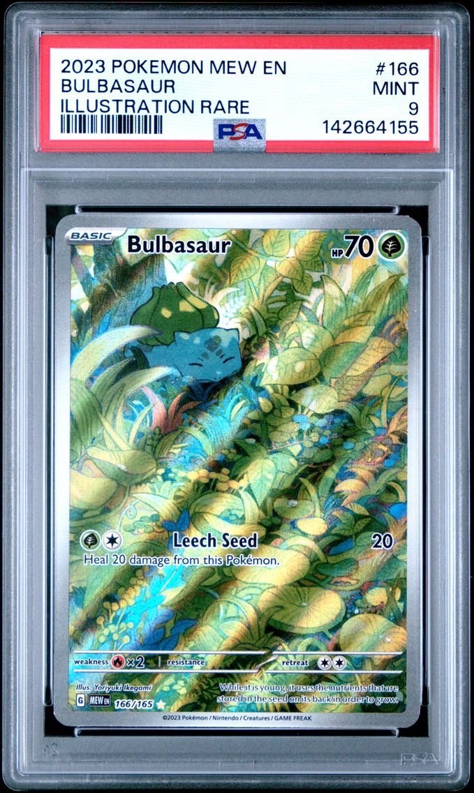 2023 #166 Bulbasaur PSA 9 Mew EN