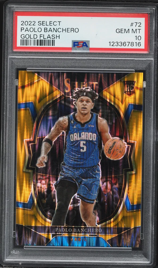 2022 #72 Paolo Banchero PSA 10 Panini Select Basketball