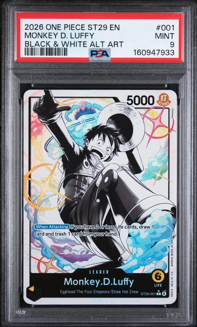 2026 #001 Monkey D. Luffy PSA 9 One Piece Starter Deck ST29-Egghead