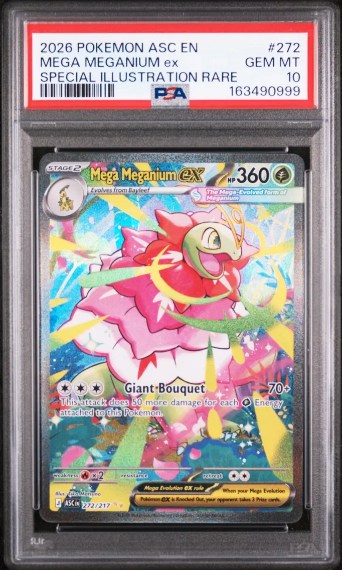 2026 #272 Mega Meganium EX PSA 10 Asc EN-Ascended Heroes