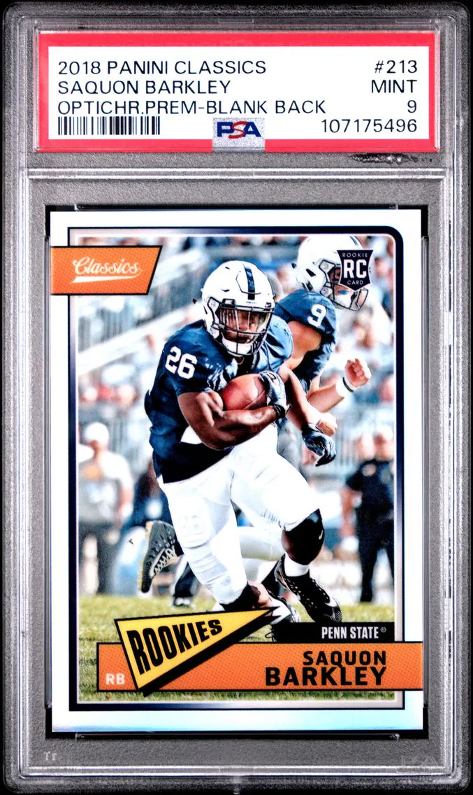 2018 #213 Saquon Barkley PSA 9 Panini Classics