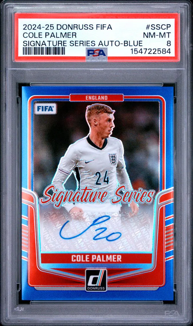 2024 #SSCP Cole Palmer PSA 8 Panini Donruss FIFA Signature Series Autographs