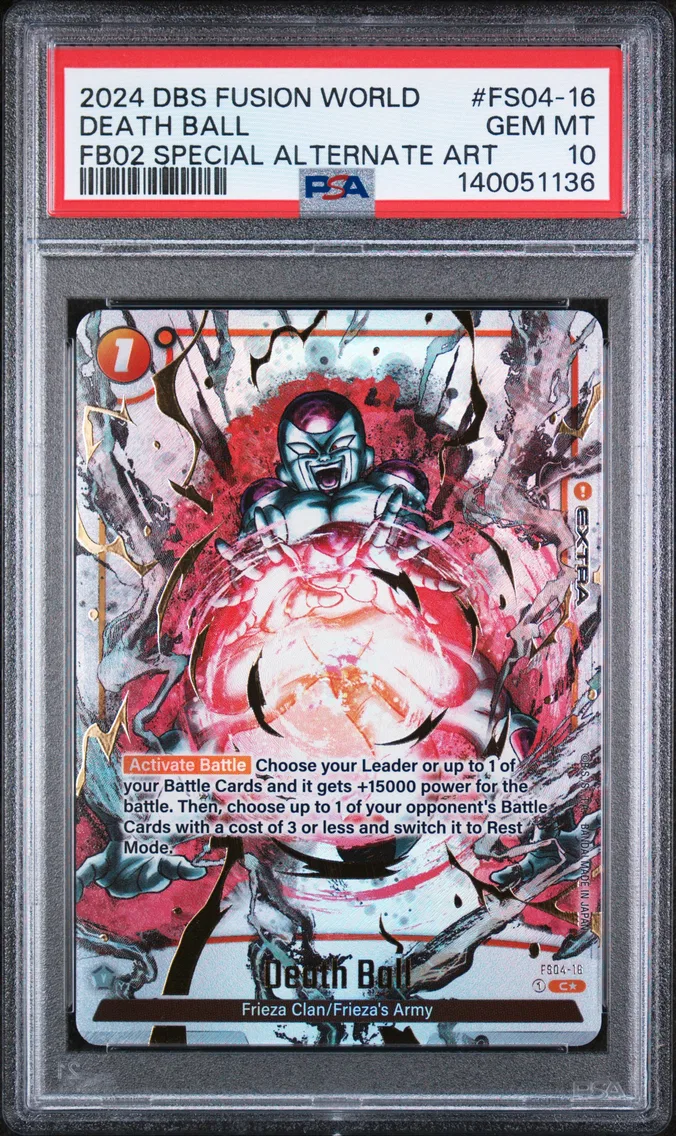 2024 #FS04-16 Death Ball PSA 10 Dragon Ball Super Card Game Fusion World Blazing Aura