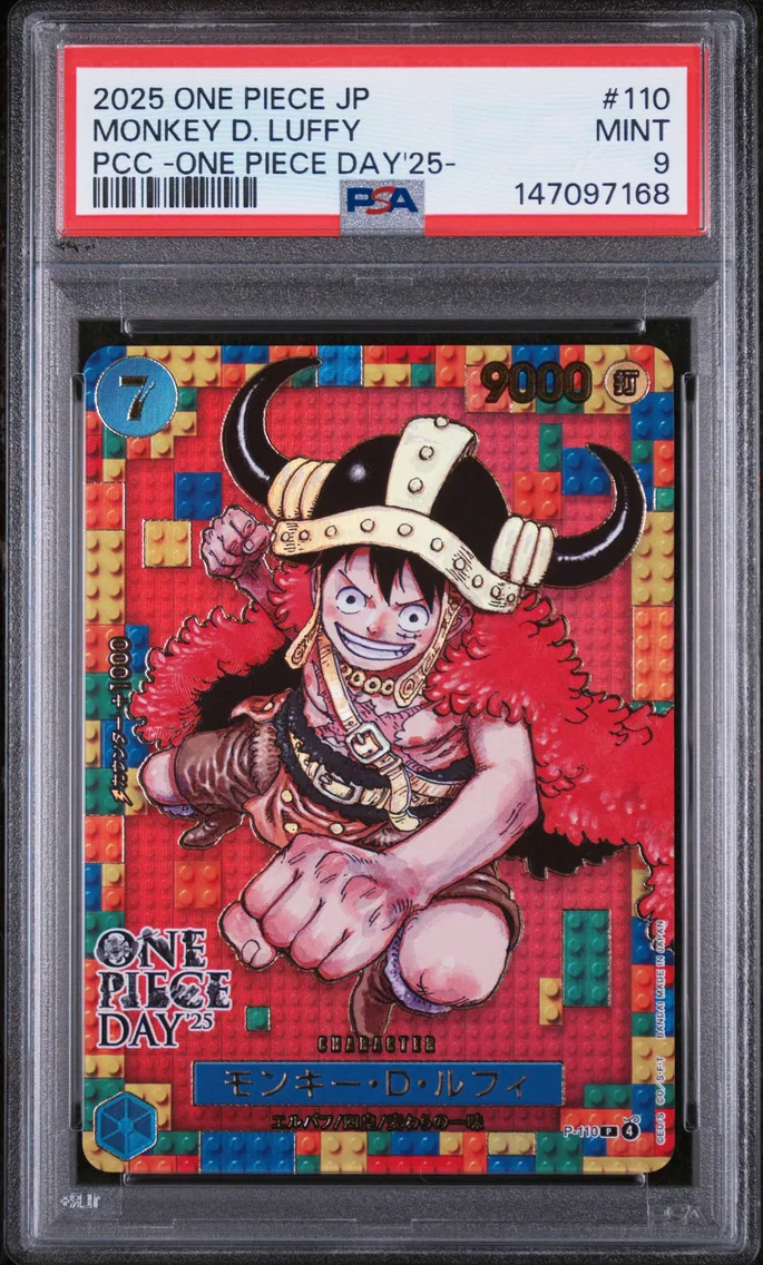 2025 #110 Monkey D. Luffy PSA 9 One Piece Japanese Premium Card Collection -One Piece Day'25-