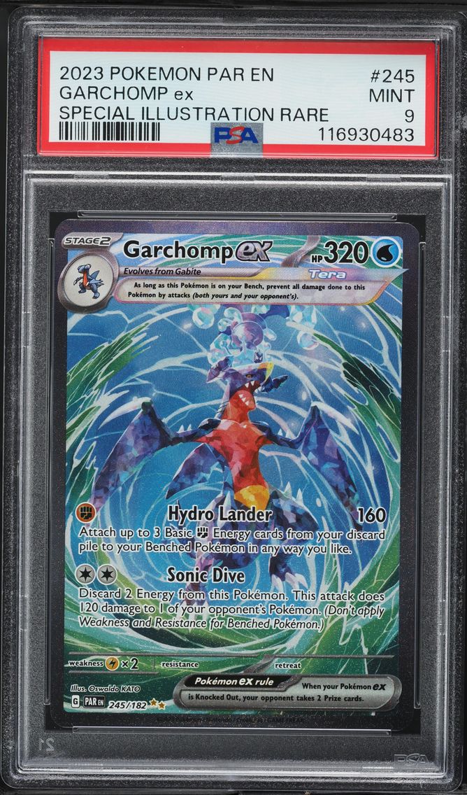 2023 #245 Garchomp EX PSA 9 Par EN-Paradox Rift Pokemon