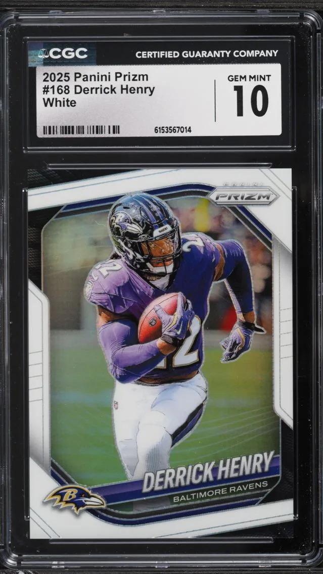 2025 Panini Prizm White Derrick Henry /35 #168 CGC 10 GEM MINT