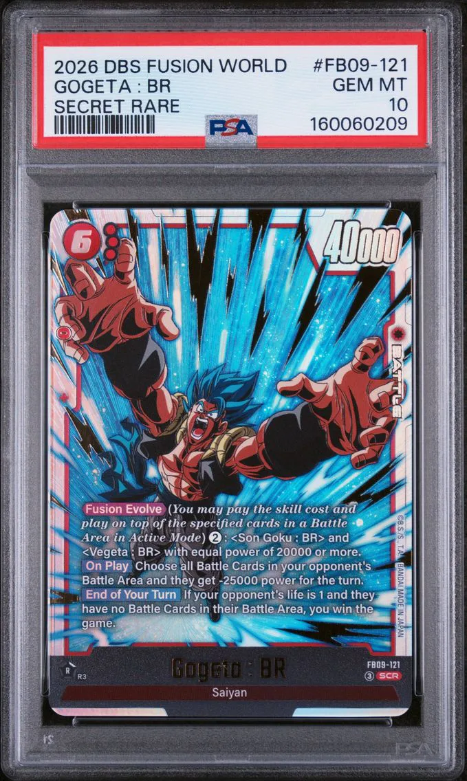 2026 #FB09-121 Gogeta : BR PSA 10 Dragon Ball Super Card Game Fusion World Dual Evolution