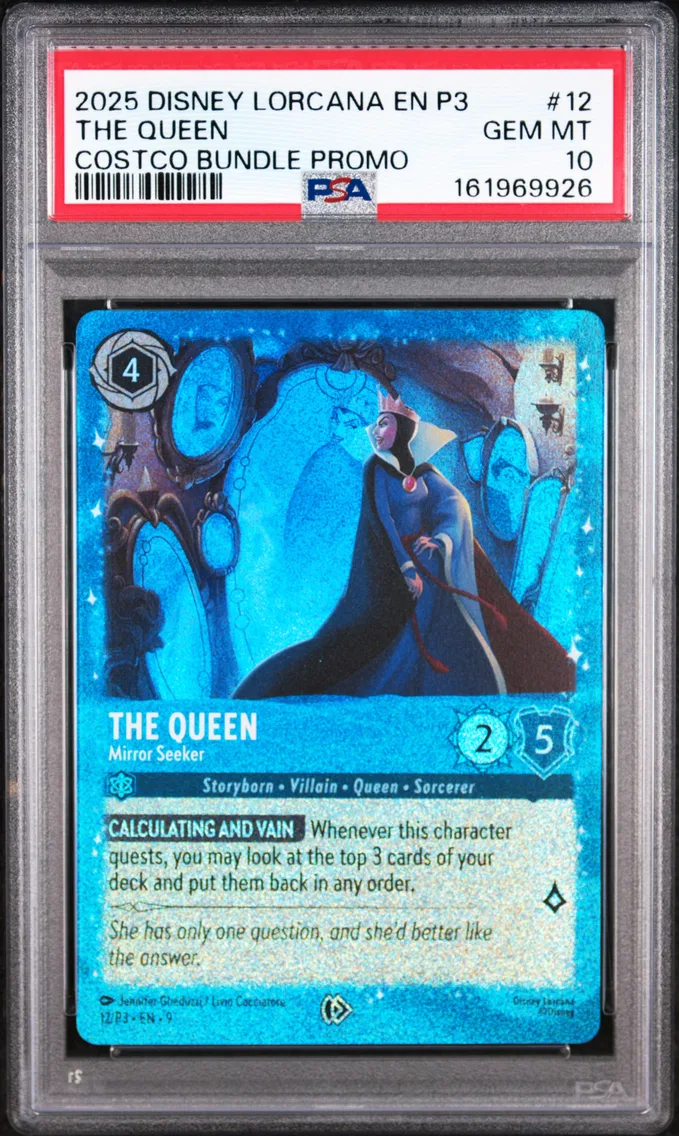 2025 #12 The Queen - Mirror Seeker PSA 10 Disney Lorcana EN P3-Promo