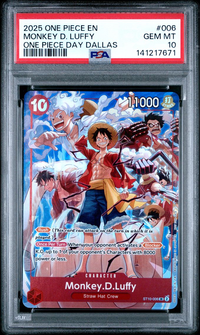 2025 #006 Monkey D. Luffy PSA 10