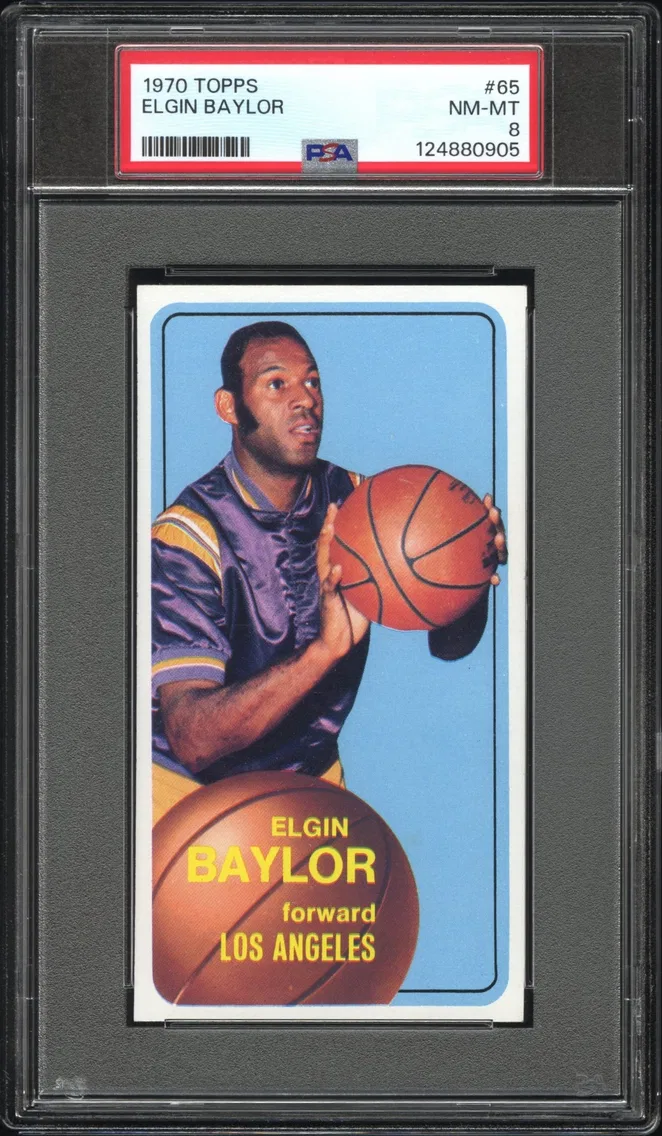 1970 #65 ELGIN BAYLOR PSA 8 Topps