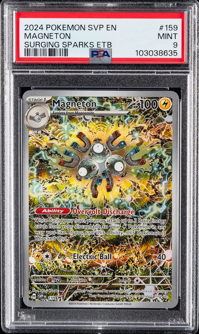 2024 #159 Magneton PSA 9 Svp EN-SV Black Star Promo Pokemon