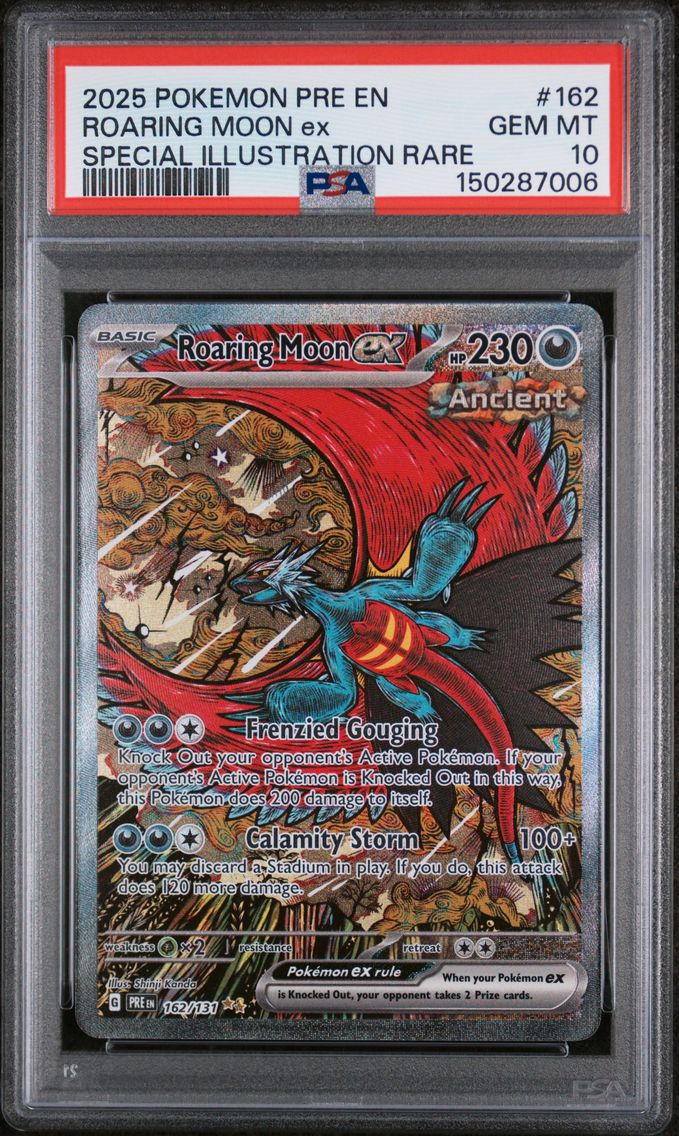 2025 #162 Roaring Moon EX PSA 10 Pre EN-Prismatic Evolutions
