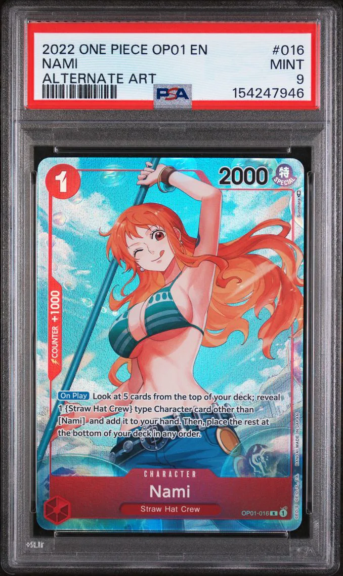 2022 #016 Nami PSA 9 One Piece O