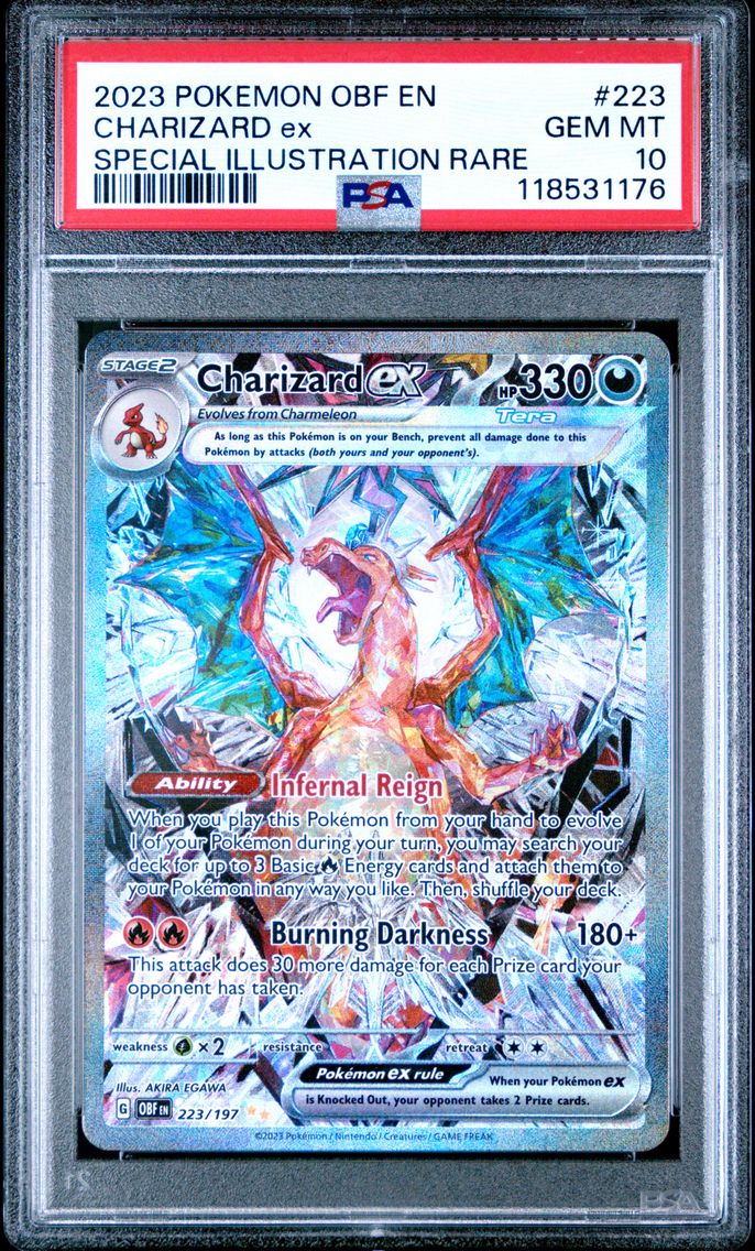 2023 #223 Charizard EX PSA 10 Obf EN-Obsidian Flames