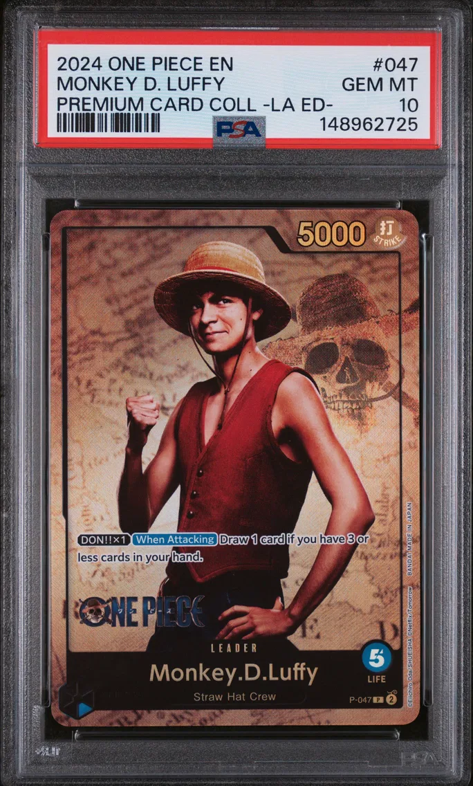 2024 #047 Monkey D. Luffy PSA 10 One Piece Premium Card Collection -Live Action Edition-
