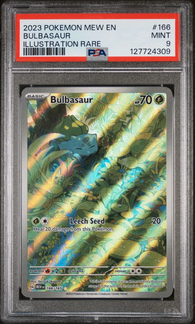 2023 Pokemon Mew EN-151 Bulbasaur Mew EN-151 #166 PSA 9