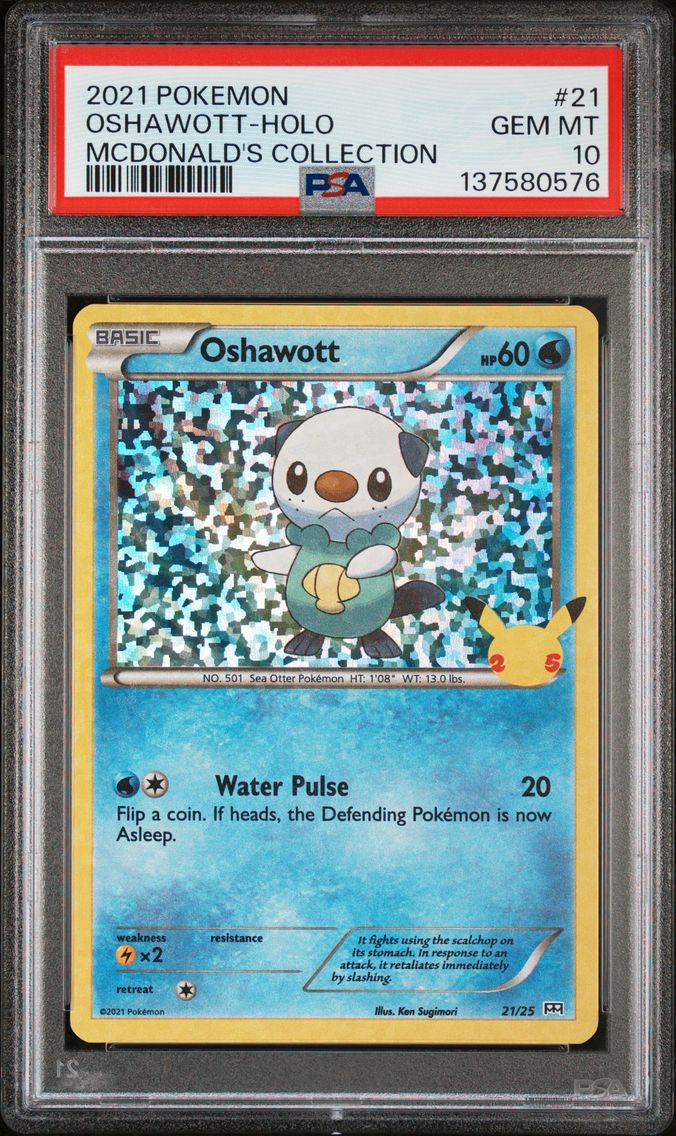 2021 #21 Oshawott-Holo PSA 10 Mcdonald's Collection Pokemon