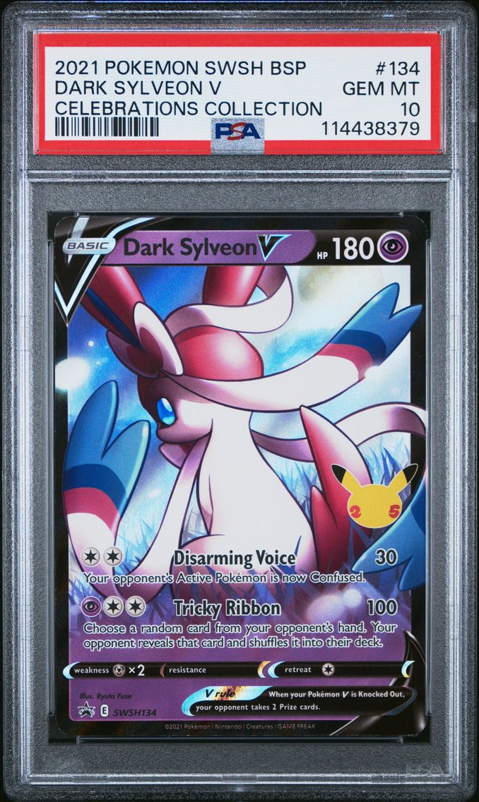2021 #134 Dark Sylveon V PSA 10 Swsh Black Star Promo