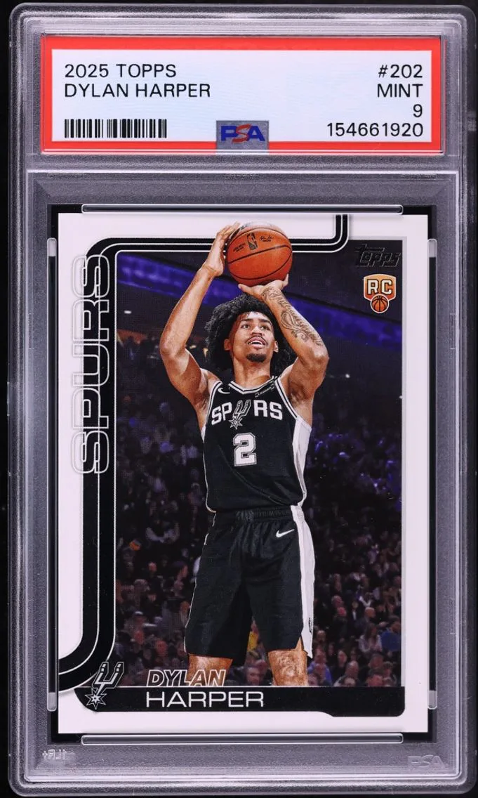2025 Topps Basketball Dylan Harper ROOKIE #202 PSA 9 MINT