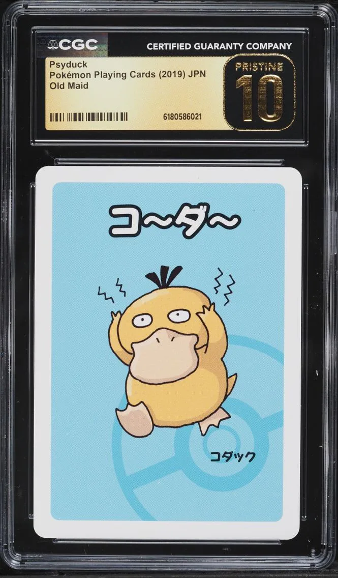 2019 Pokemon Japanese Playing Cards Old Maid Psyduck CGC 10 PRISTINE