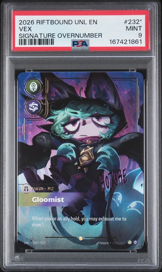 2026 #232* Vex - Gloomist PSA 9 Riftbound: League of Legends Unl-Unleashed