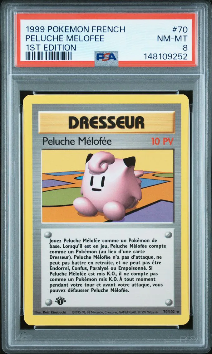 1999 #70 Peluche Melofee 1st Edition PSA 8 French