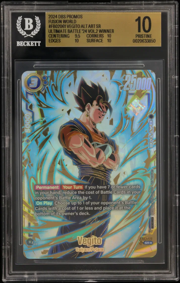 2024 #FB02061 Vegito ALT ART SR/(Ultimate Battle '24 Vol.2 Winner Prize) BGS 10 Dragon Ball Super Card Game Fusion World Promos