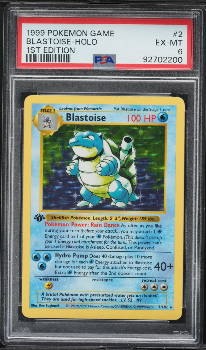 1999 #2 Blastoise-Holo 1st Editi