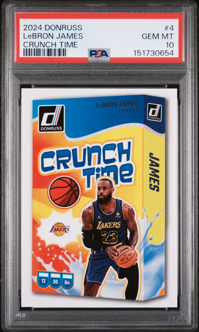 2024 #4 LeBron James PSA 10 Panini Donruss Crunch Time