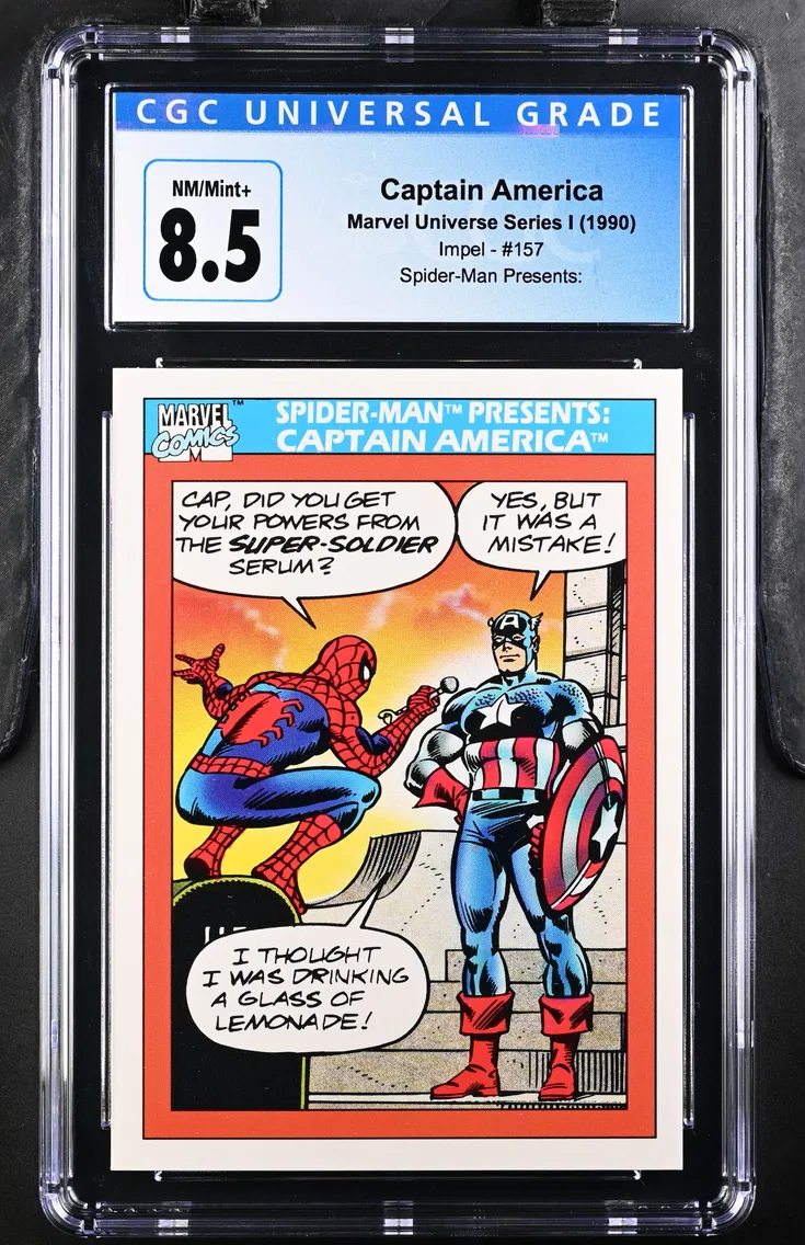 1990 #157 Captain America CGC 8.5 Marvel Universe Series I - English