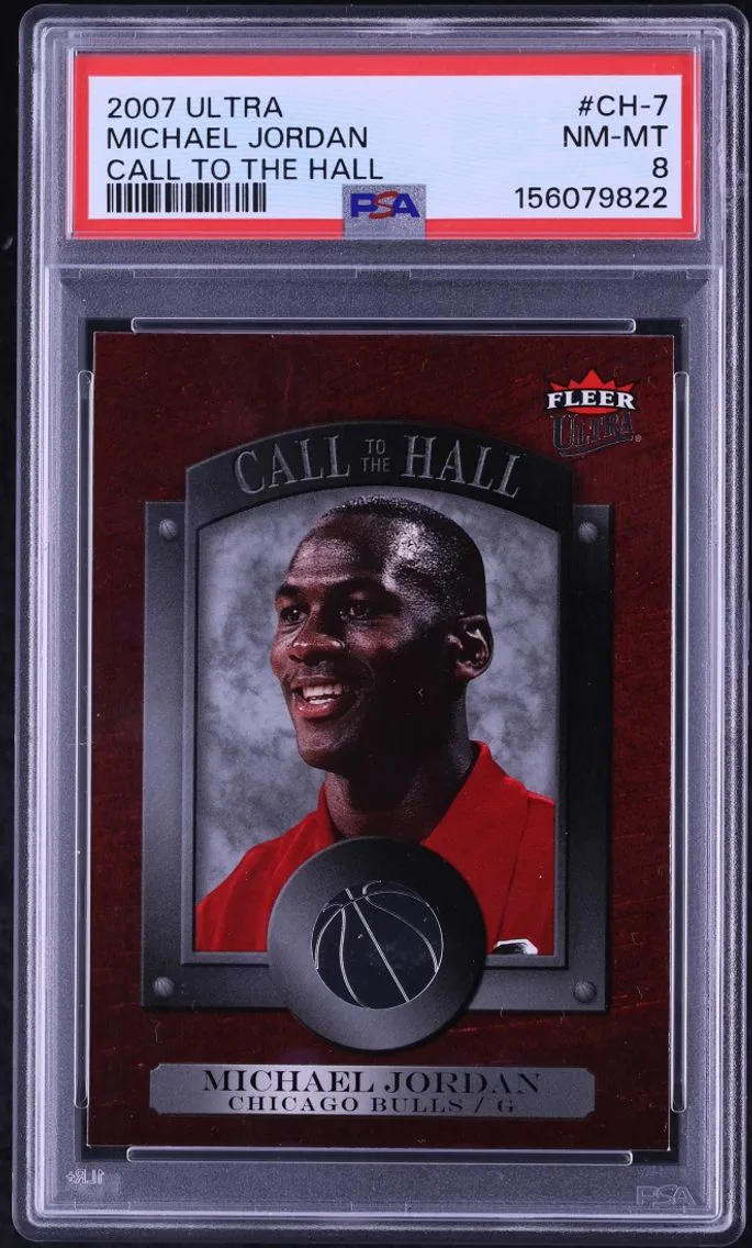 2007 Ultra Call To The Hall Michael Jordan #CH-7 PSA 8 NM-MT