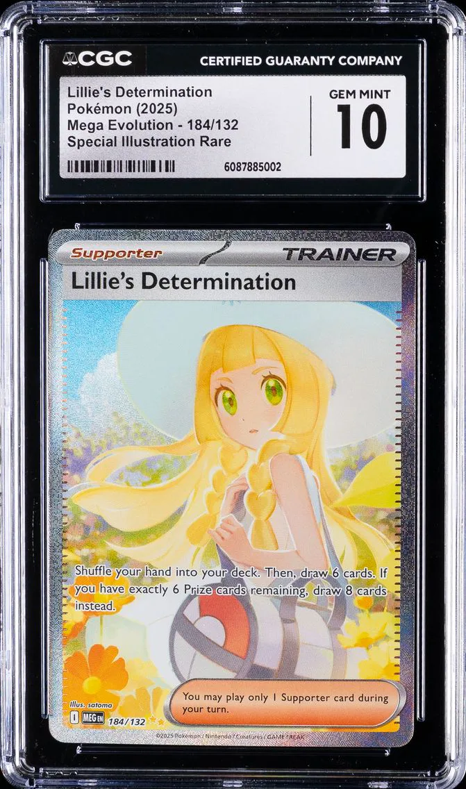 2025 Mega Evolution - MEG EN - English Lillie's Determination #184/132 CGC 10