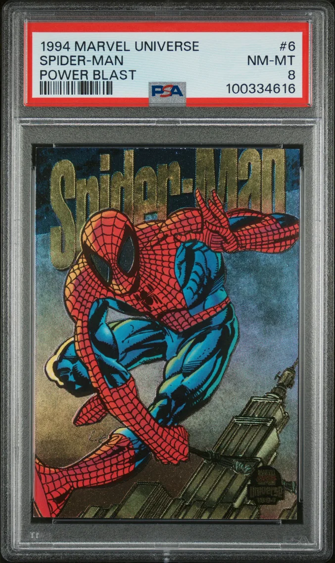 1994 #6 Spider-Man PSA 8 Marvel Universe Power Blast