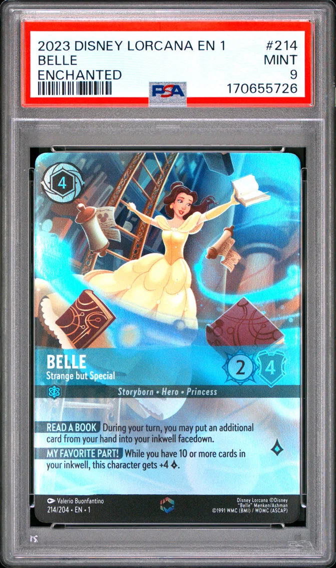 2023 #214 Belle - Strange But Special PSA 9 Disney Lorcana EN 1-the First Chapter