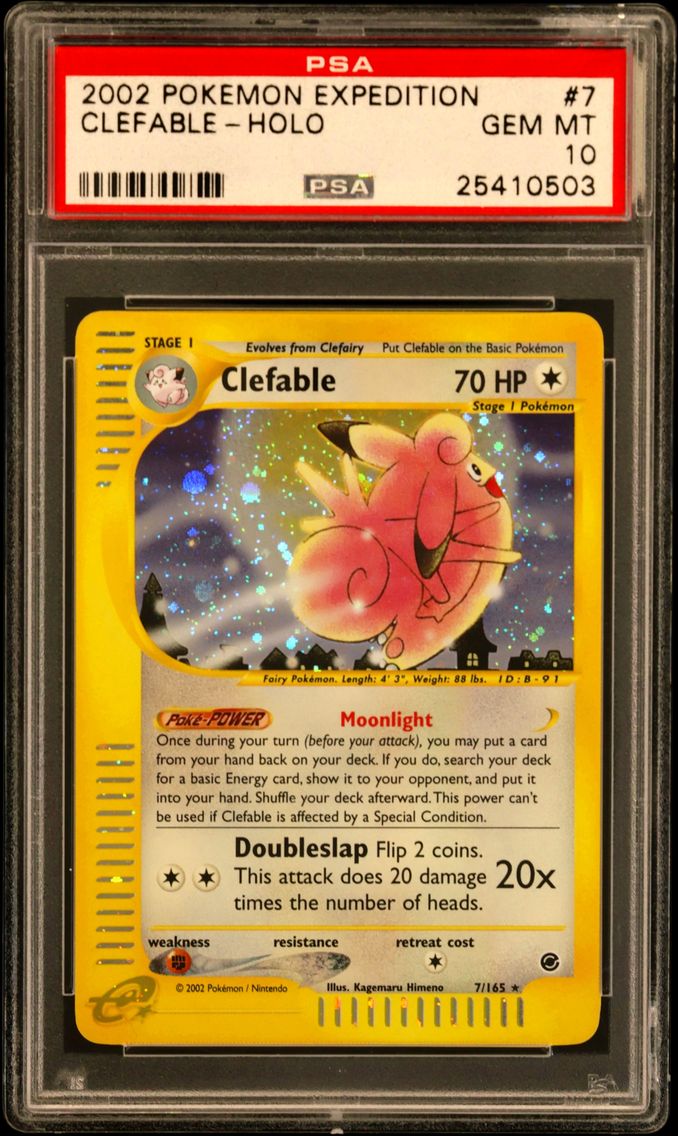 2002 #7 Clefable-Holo PSA 10 Exp