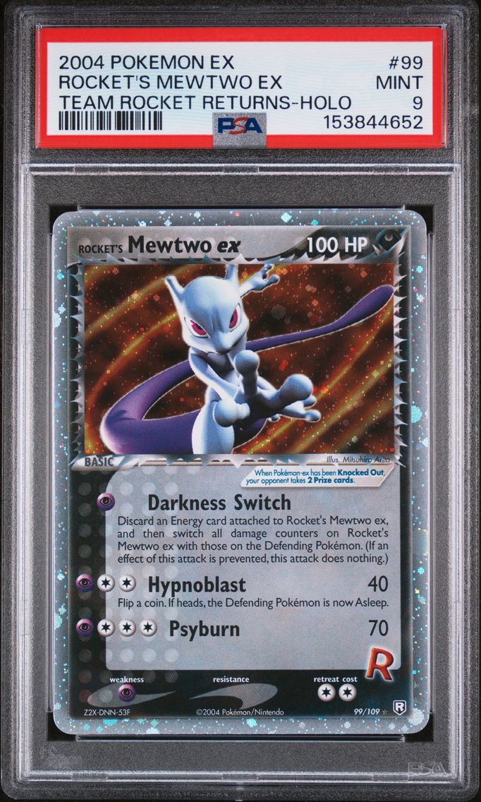 2004 #99 Rocket's Mewtwo EX-Holo