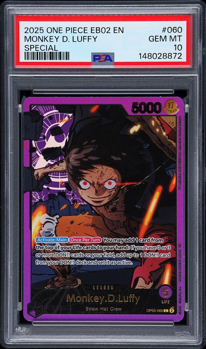 2025 #060 Monkey D. Luffy PSA 10
