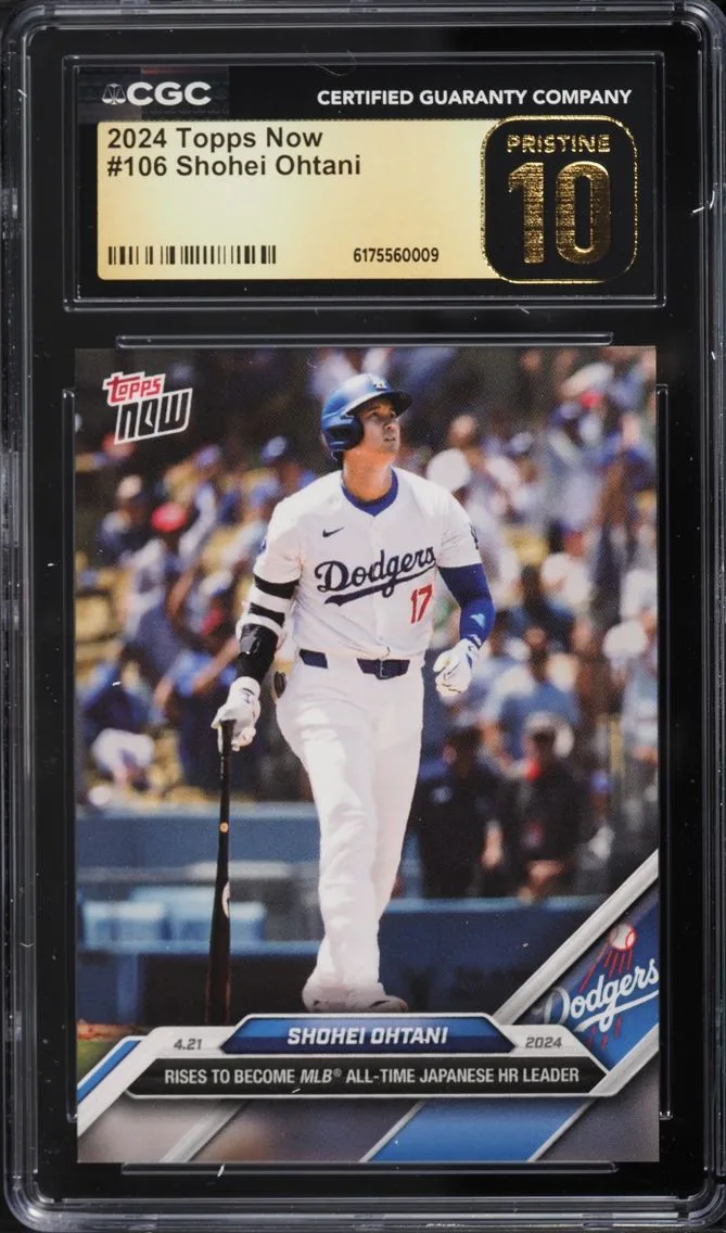2024 Topps Now Shohei Ohtani #106 CGC 10 PRISTINE