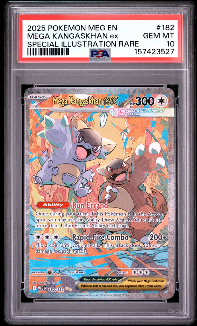 2025 #182 Mega Kangaskhan EX PSA 10 Meg EN-Mega Evolution