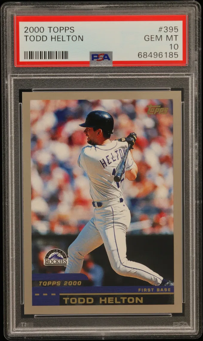 2000 #395 Todd Helton PSA 10 Topps