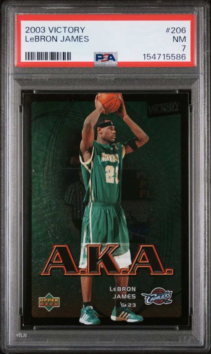 2003 #206 LeBron James PSA 7 Upper Deck Victory