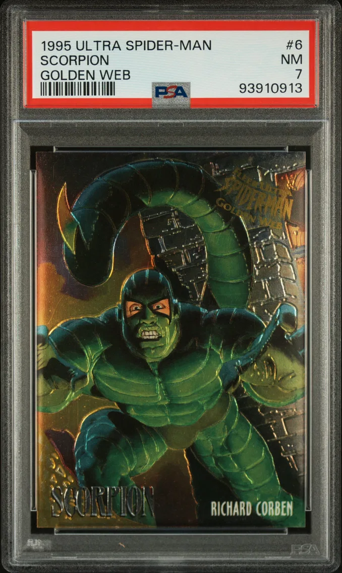 1995 #6 Scorpion PSA 7 Ultra Spider-Man Golden Web