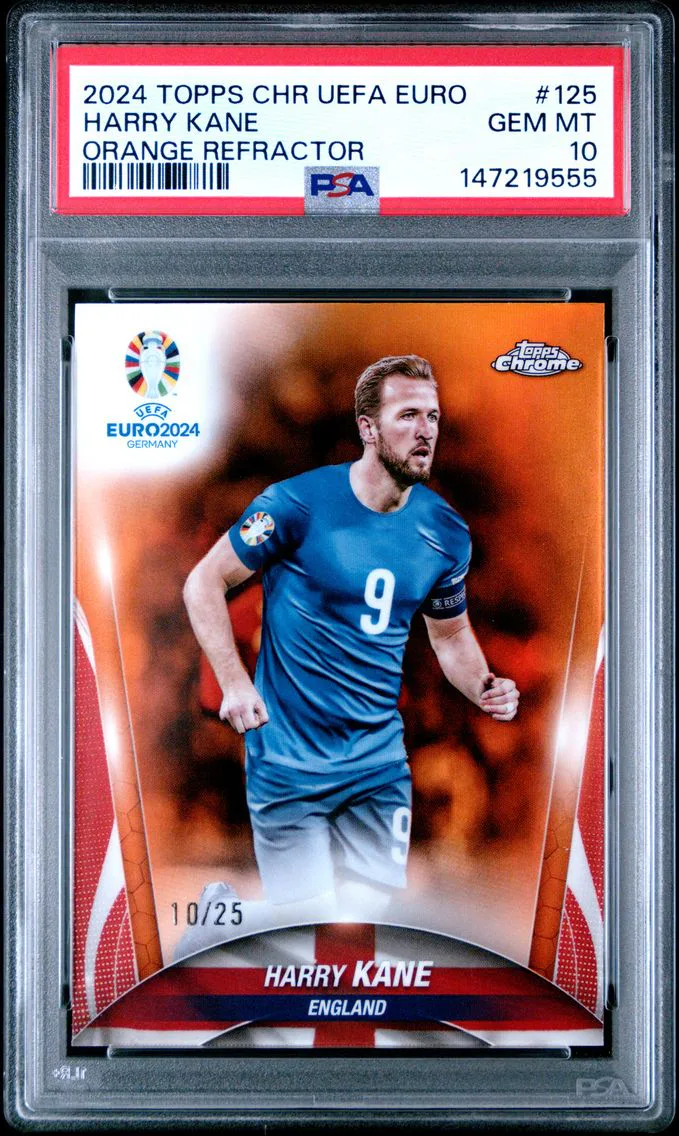 2024 #125 Harry Kane PSA 10 Topps Chrome UEFA Euro