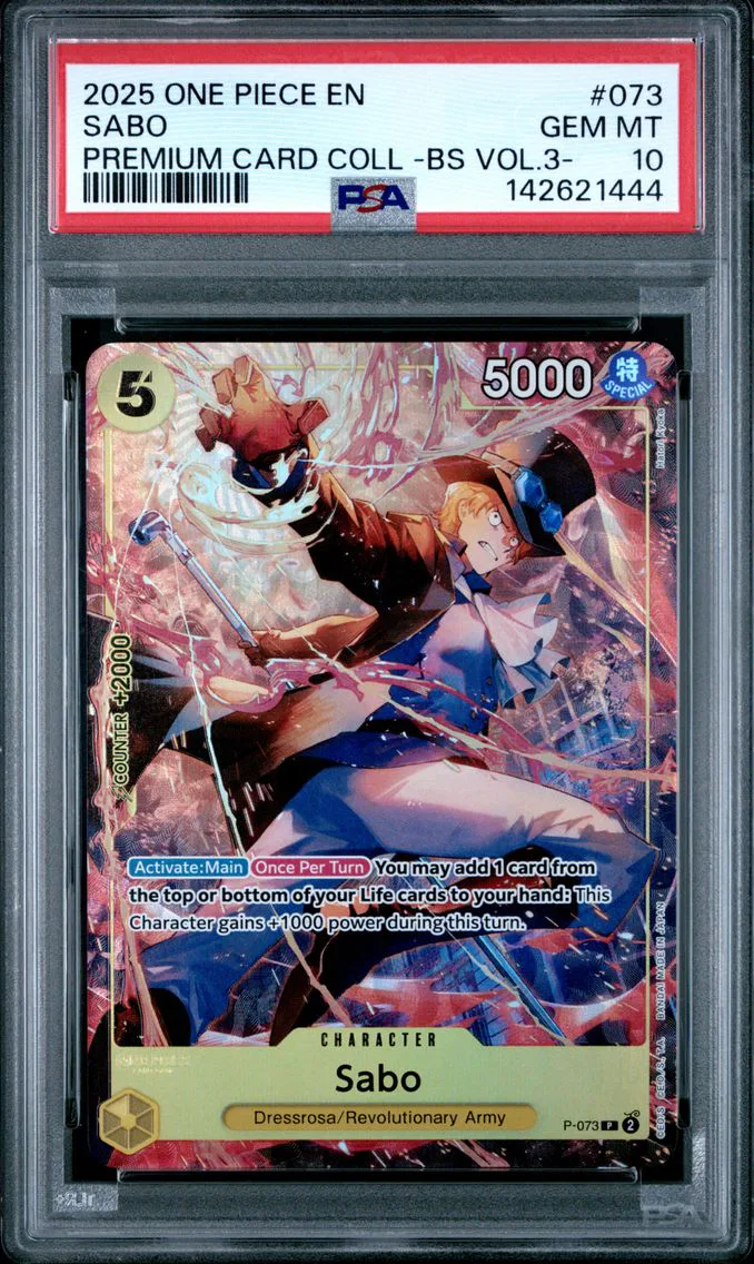 2025 #073 Sabo PSA 10 One Piece Premium Card Collection -Best Selection Vol.3-