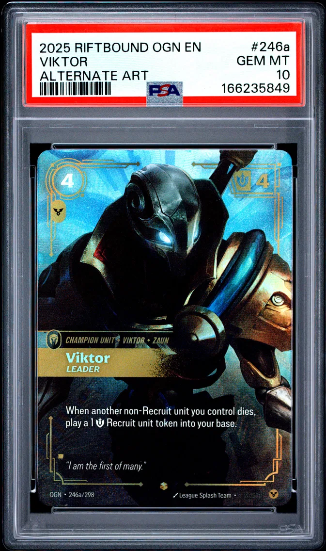 2025 #246a Viktor - Leader PSA 10 Riftbound: League of Legends Ogn-Origins