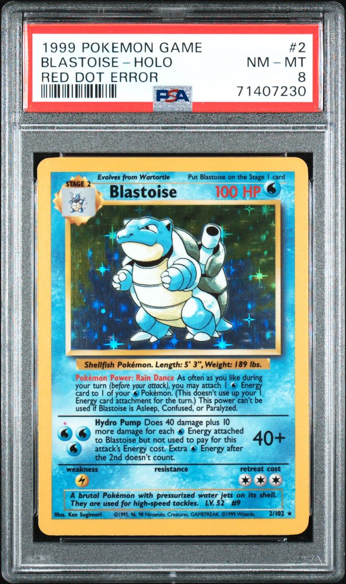 1999 #2 Blastoise-Holo PSA 8 Game